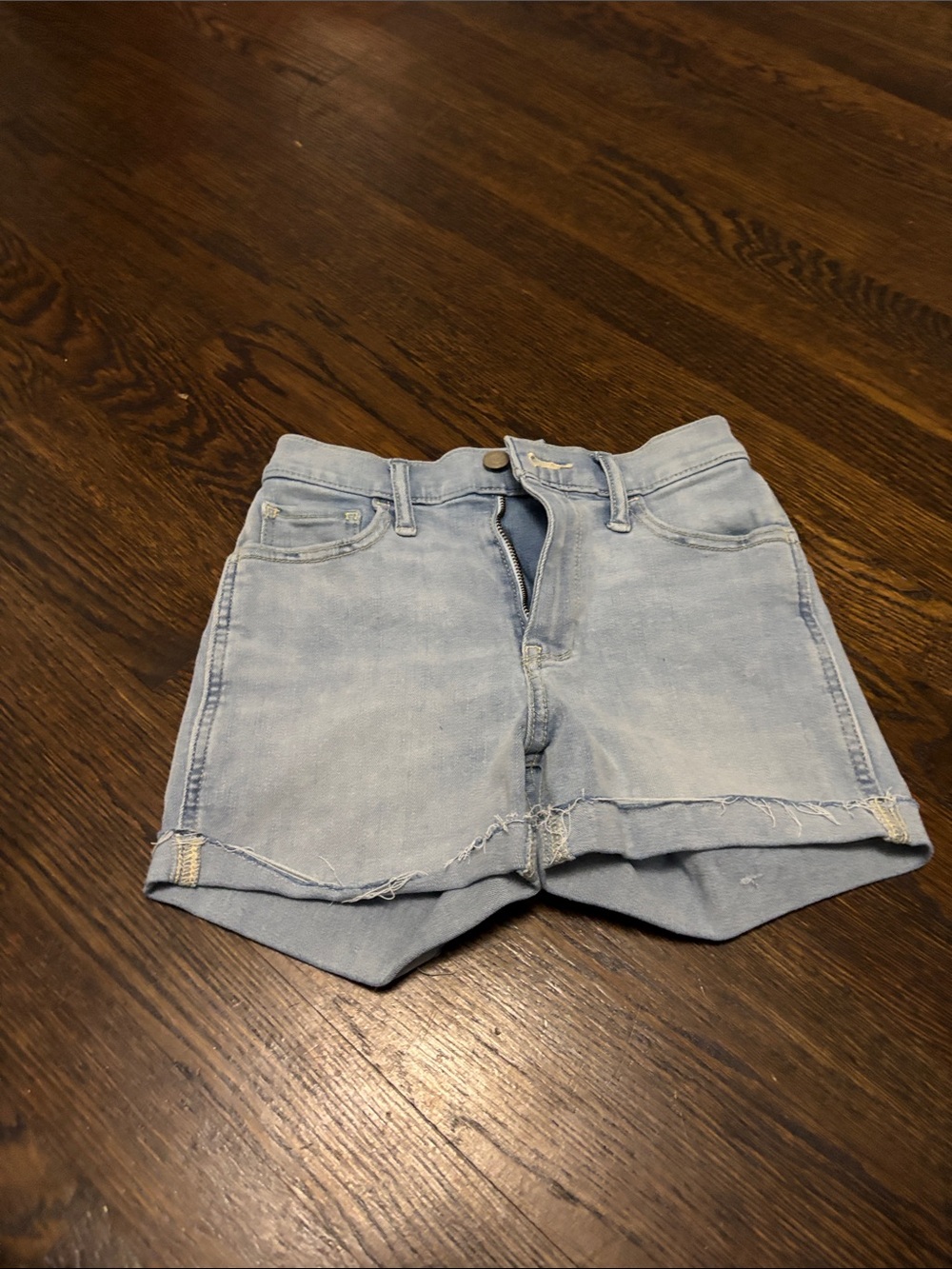 Hollister Light Wash Denim Cutoff Shorts
